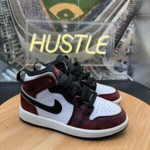 Nike Air Jordan 1 Mid (PS) Away Chicago Black Infrared Sz 11C